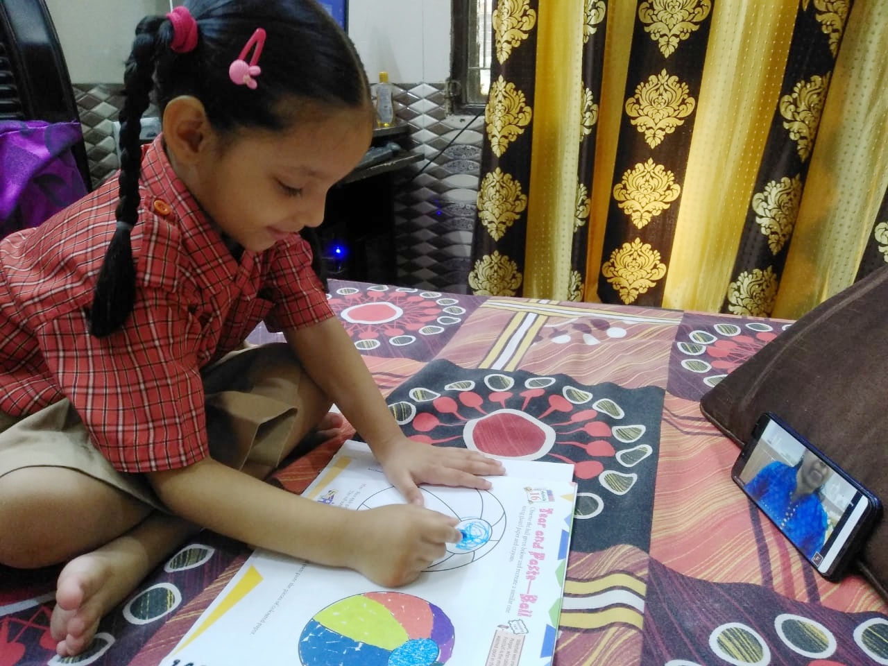 Paper Tearing & Pasting Competition for Classes Nursery & Prep