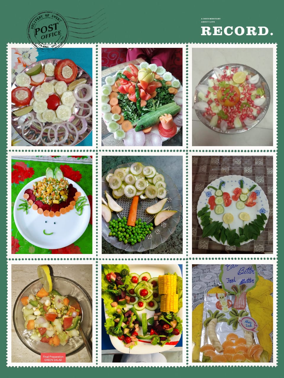 'Mixed Green' Salad Making for classes I - II